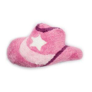 Trend Collector Pink Cowgirl Hat Decorative Throw Pillow 20in long